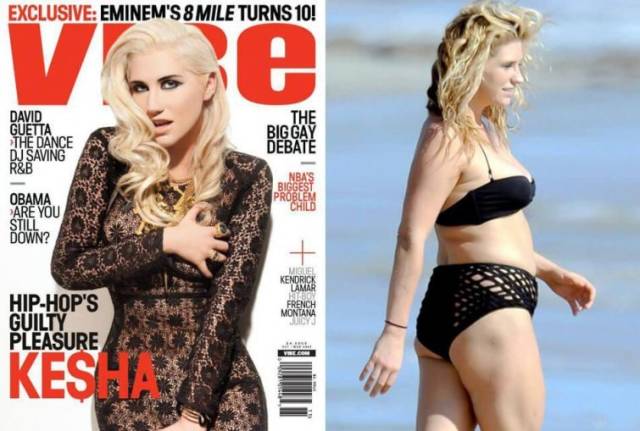 Celebrities In Real Life Vs Magazine Covers (22 pics) Celebrities In Real Life Vs Magazine Covers (22 pics)