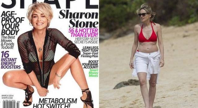 Celebrities In Real Life Vs Magazine Covers (22 pics) Celebrities In Real Life Vs Magazine Covers (22 pics)