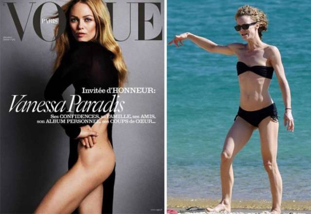 Celebrities In Real Life Vs Magazine Covers (22 pics) Celebrities In Real Life Vs Magazine Covers (22 pics)