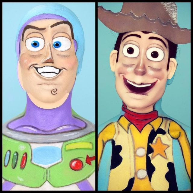She Turns Herself Into A Toon With Makeup (12 pics)