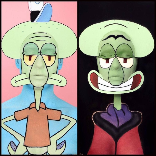 She Turns Herself Into A Toon With Makeup (12 pics)