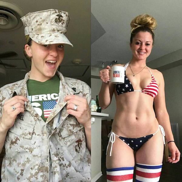 Girls With And Without Uniform (30 pics)