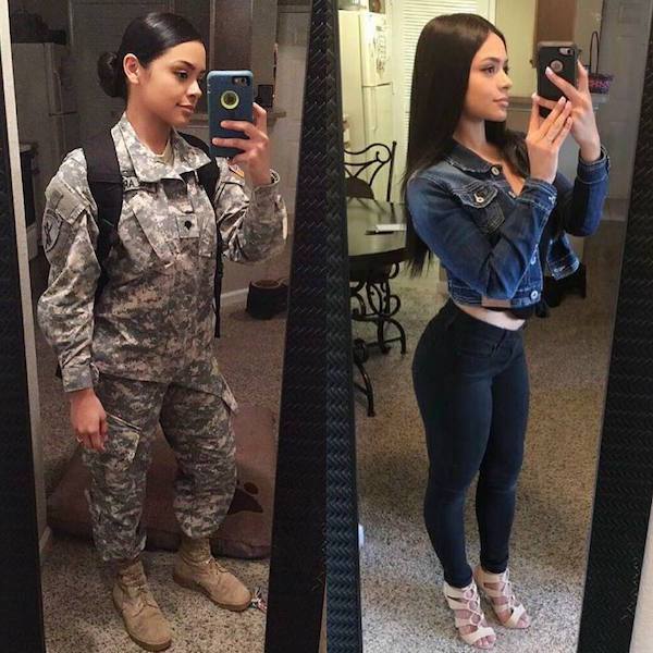 Girls With And Without Uniform (30 pics)
