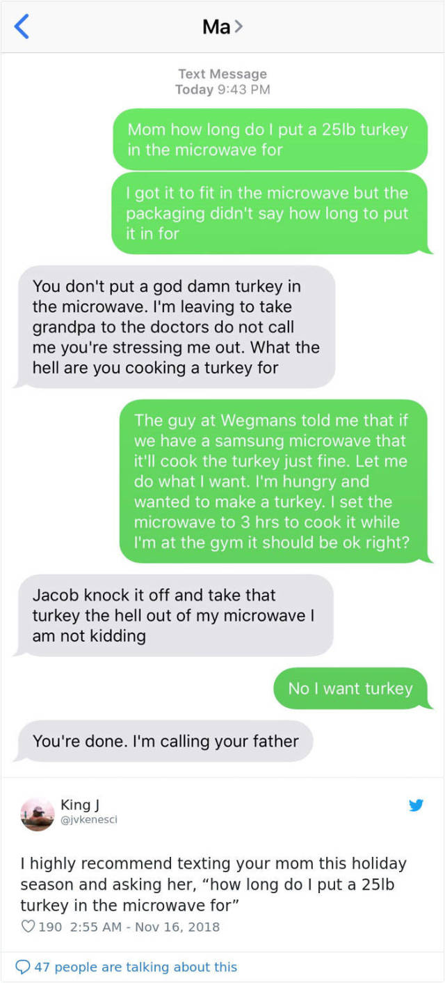 Ask Your Parents How To Cook A Turkey In A Microwave (32 pics)