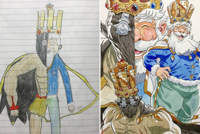 Artist Professionally Transforms His Sons’ Doodles Into Amazing Cartoon Characters (27 pics)