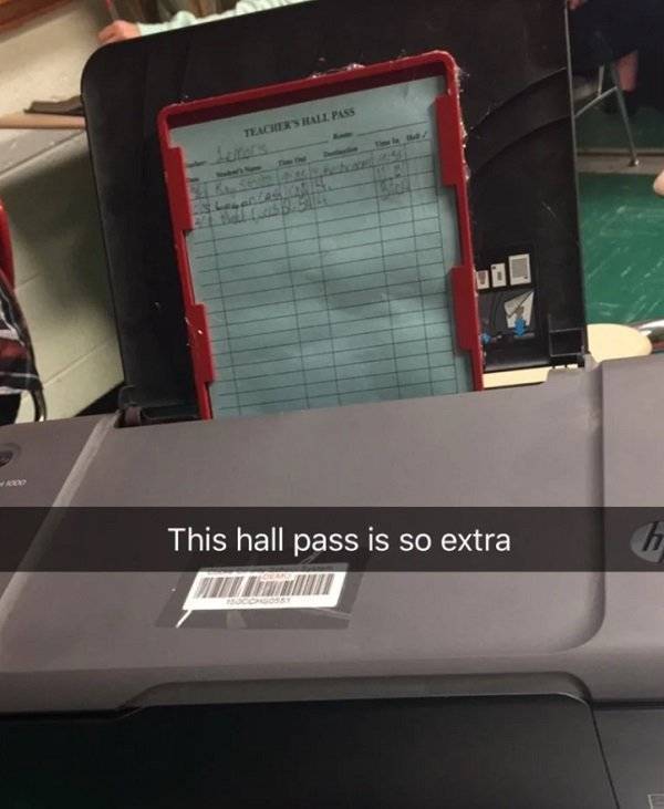 Unusual Hall Passes (26 pics)