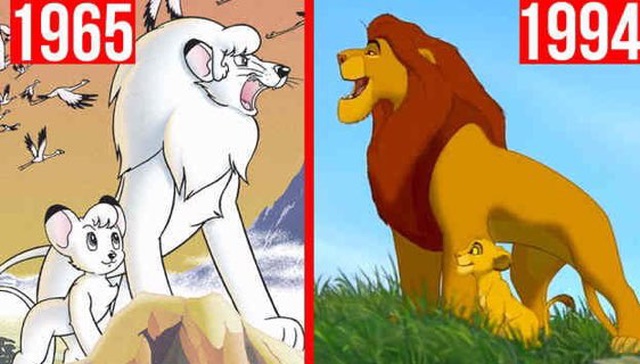 Japanese Anime "White Lion Kimba" (1965) vs "The Lion King" (1994) (5 pics)