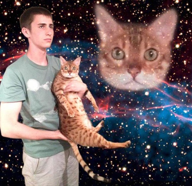 Men Posing With Cats (20 pics)