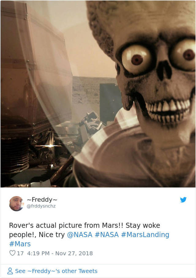 Memes About NASAâ€™s InSightâ€™s First Photos From Mars (45 pics)