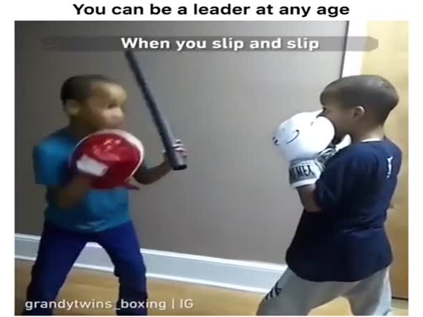Kid Teaches His Brother Essential Life Skills