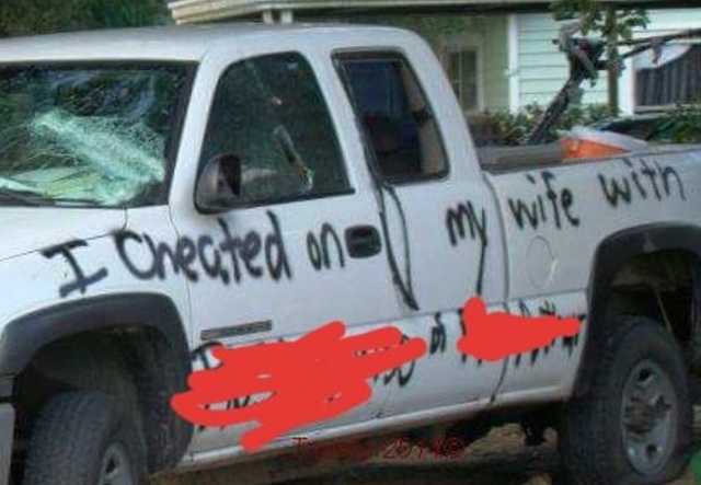 This Guy Cheated On His Wife (2 pics)