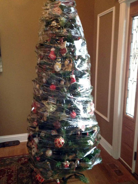 Cat-Proof Christmas Trees (20 pics)