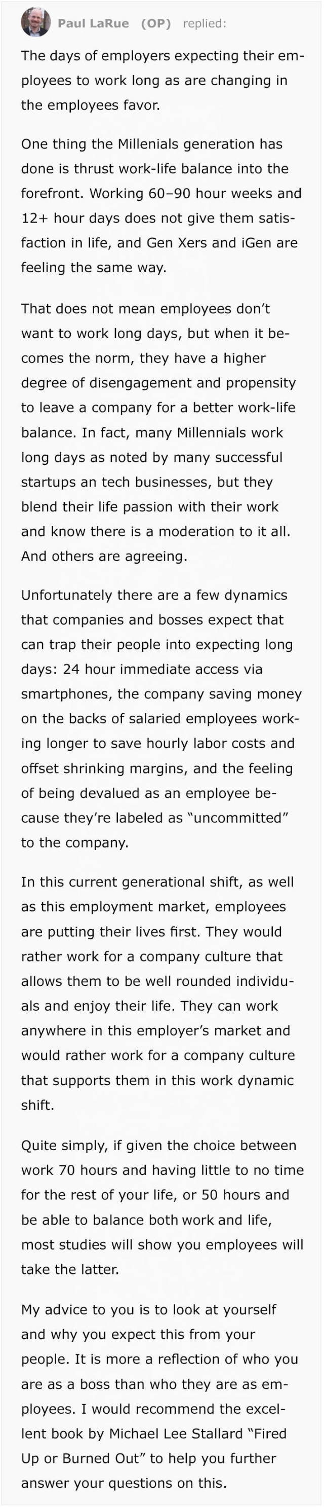 CEO Asks Internet How To Make His Employees Work Extra Hours… (7 pics)