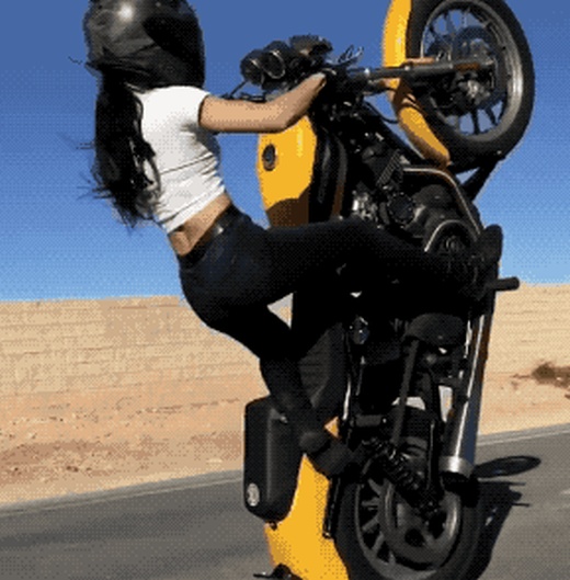 Girls And Bikes (13 gifs)