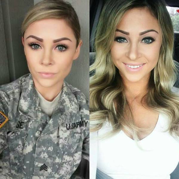 Girls With And Without Uniform (30 pics)