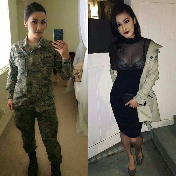 Girls With And Without Uniform (30 pics)