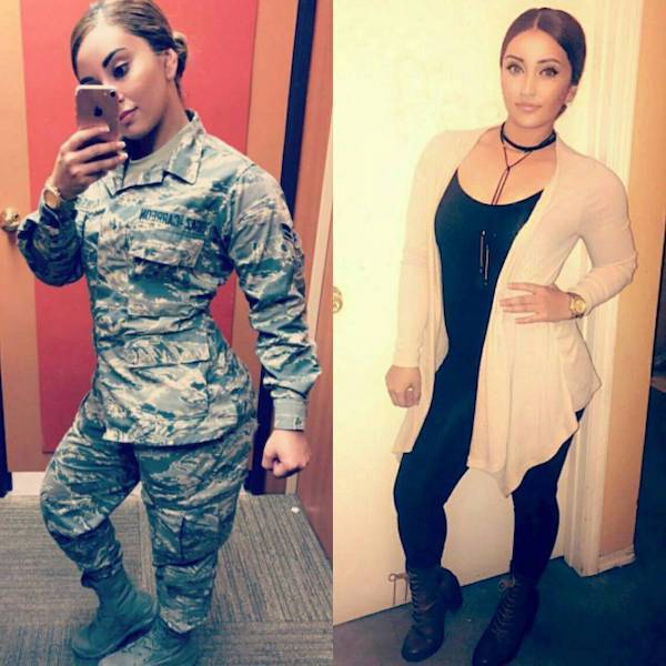 Girls With And Without Uniform (30 pics)