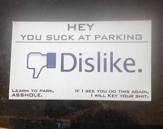 Passive Aggression Parking Notes (30 pics)