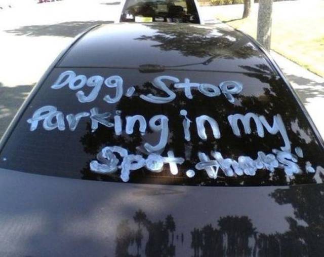Passive Aggression Parking Notes (30 pics)