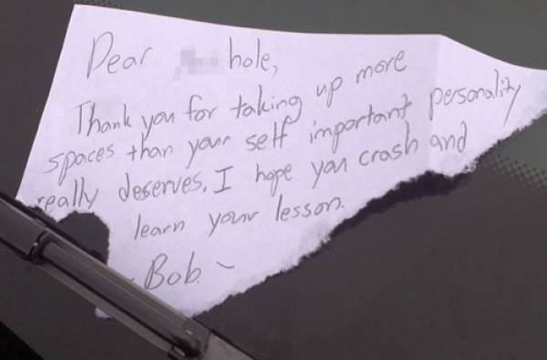 Passive Aggression Parking Notes (30 pics)