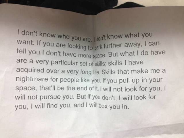 Passive Aggression Parking Notes (30 pics)
