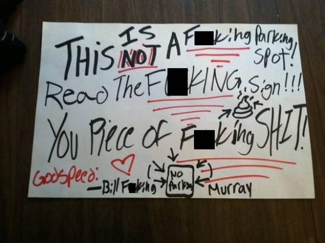 Passive Aggression Parking Notes (30 pics)
