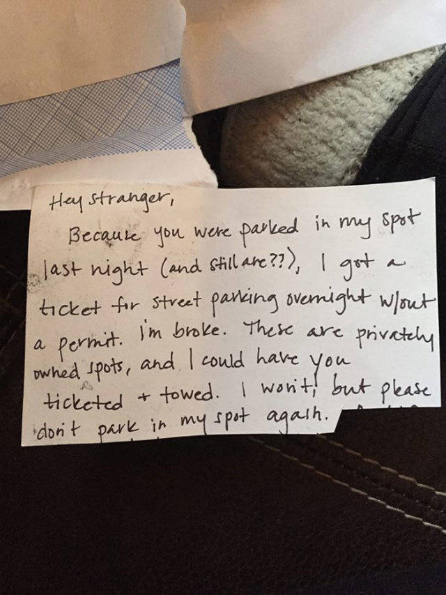 Passive Aggression Parking Notes (30 pics)