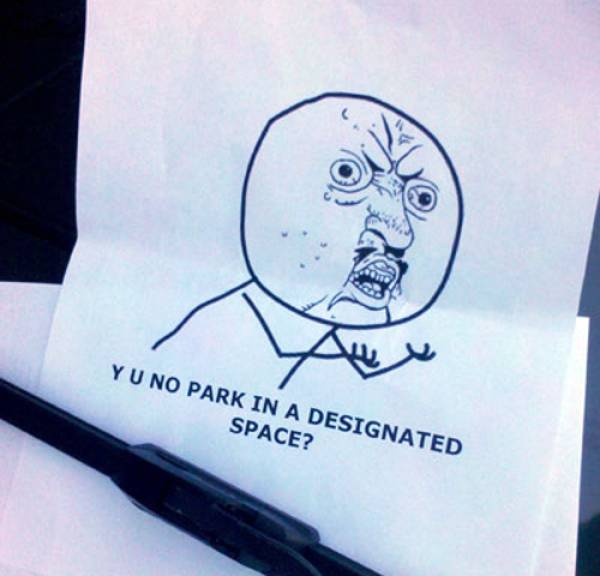 Passive Aggression Parking Notes (30 pics)