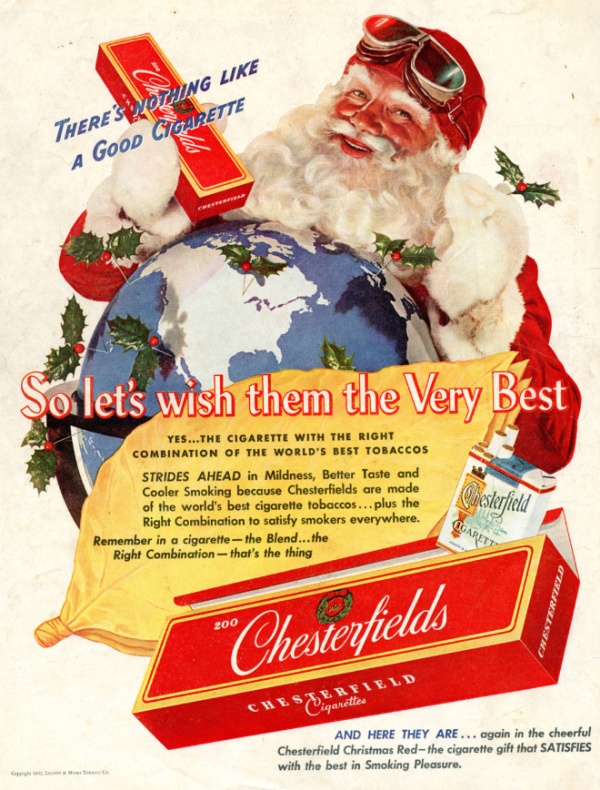 Vintage Tobacco Christmas Ads (18 pics)
