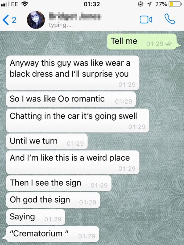 Worst Tinder Date Ever (6 pics)