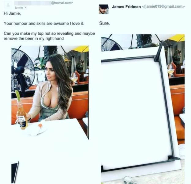 Never Ask James Fridman To Photoshop Your Pictures! (33 pics)