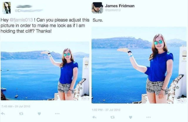 Never Ask James Fridman To Photoshop Your Pictures! (33 pics)