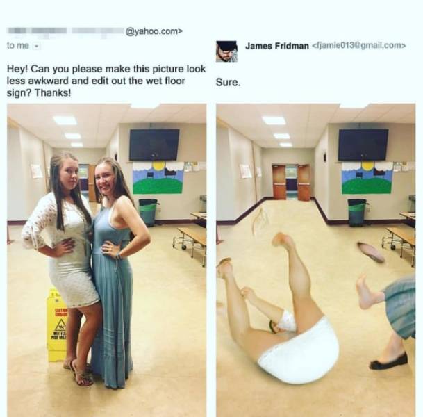 Never Ask James Fridman To Photoshop Your Pictures! (33 pics)