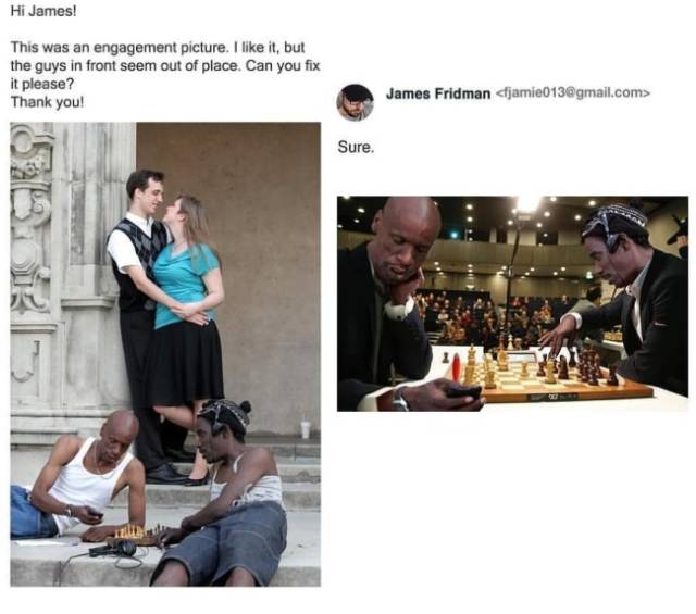 Never Ask James Fridman To Photoshop Your Pictures! (33 pics)