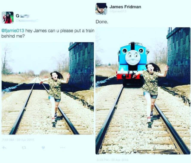 Never Ask James Fridman To Photoshop Your Pictures! (33 pics)