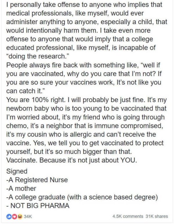Nurse Vs. Anti-Vaxxers (7 pics)