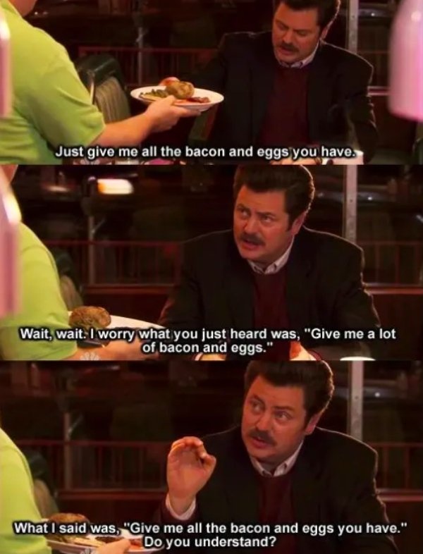 Ron Swanson Funny Moments (28 pics)