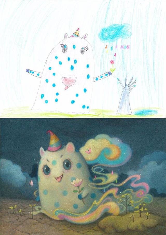 Artists Make Kids’ Monster Doodles (50 pics)