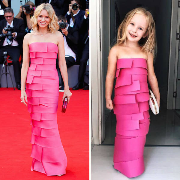 Budget Celebrity Outfits By A Little Girl (30 pics)