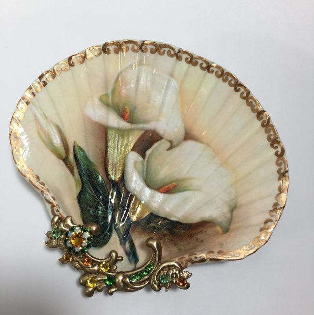 Artist Turns Real Seashells Into Decorative Jewelry Dishes (21 pics)