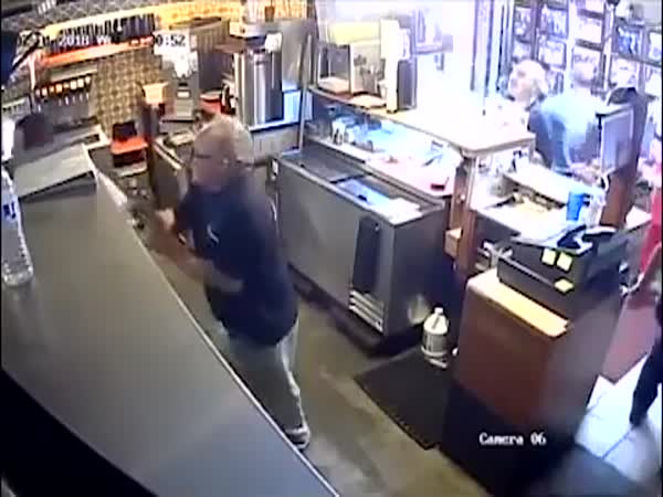 A Single Robber Against A Full Mexican Restaurant
