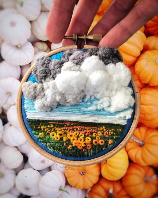 Russian Artist Pushes Embroidery To Its Limits, Making It Look Like Paint (25 pics)