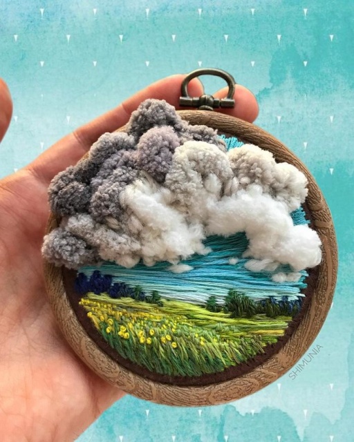 Russian Artist Pushes Embroidery To Its Limits, Making It Look Like Paint (25 pics)