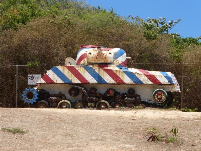 Painted Tanks At Flamenco Beach (Puerto Rico) (10 pics)