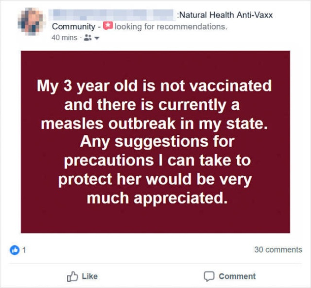 Anti-Vaxx Mom Asks How To Protect Her 3-Year-Old Against Measles (32 pics)