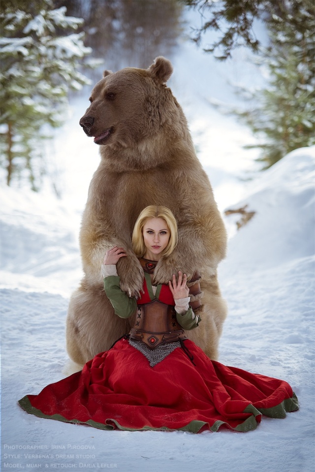 Girl And Bear 10 