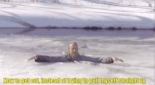 What You Need To Do If You Happen To Fall Through Ice (12 gifs)
