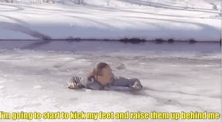 What You Need To Do If You Happen To Fall Through Ice (12 gifs)