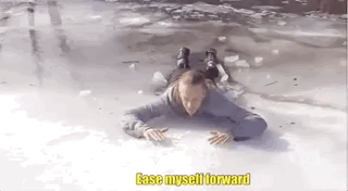 What You Need To Do If You Happen To Fall Through Ice (12 gifs)