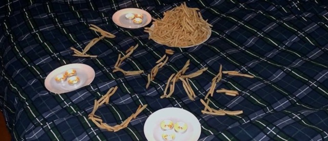 French Fry Trail To The Bed (3 pics)